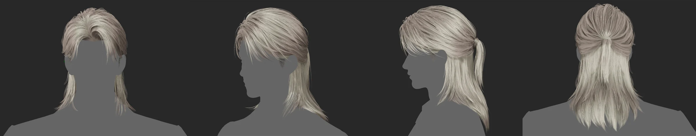 EVE 长发多角度展示
